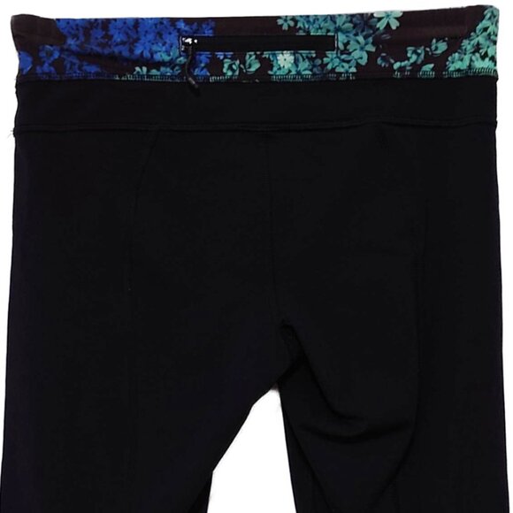 Lululemon Run: Inspire Crop II Black / Petal Pop Multi - Picture 12 of 14